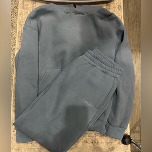 Comfort set. Top Large. Bottoms medium. Must be sold together. Color: sky.